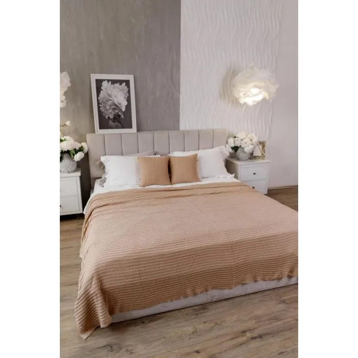 Плед Прованс COTTON бежевий 120 х 200 см (039527)