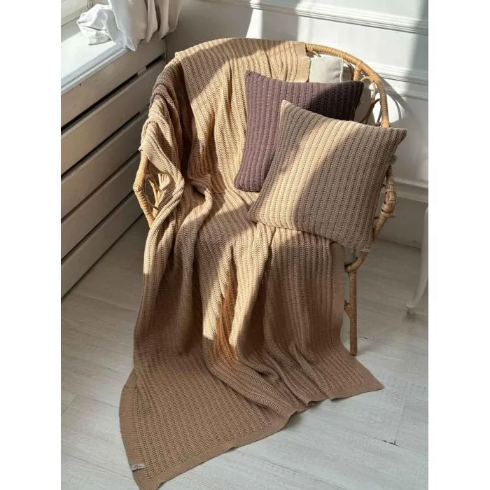 Плед Прованс COTTON бежевий 120 х 200 см (039527) зображення 8