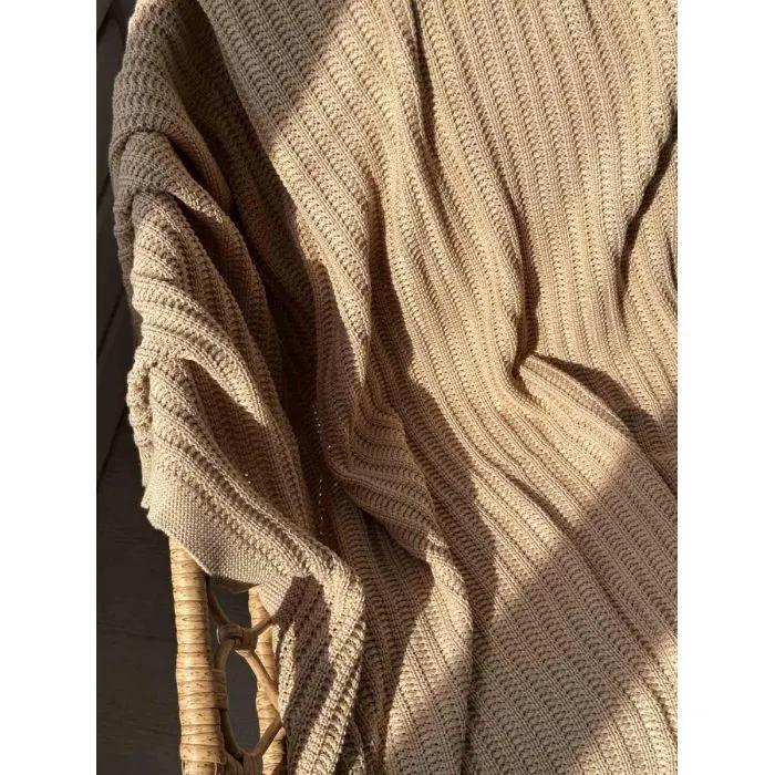Плед Прованс COTTON бежевий 120 х 200 см (039527) зображення 9
