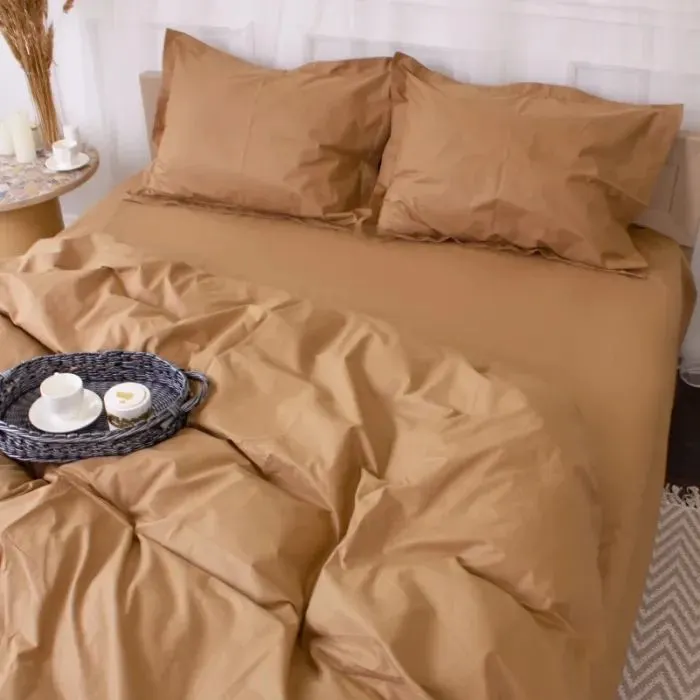 Постільна білизна MirSon Poplin Line 015 Sandy 220 x 240 (2200006278078) зображення 2