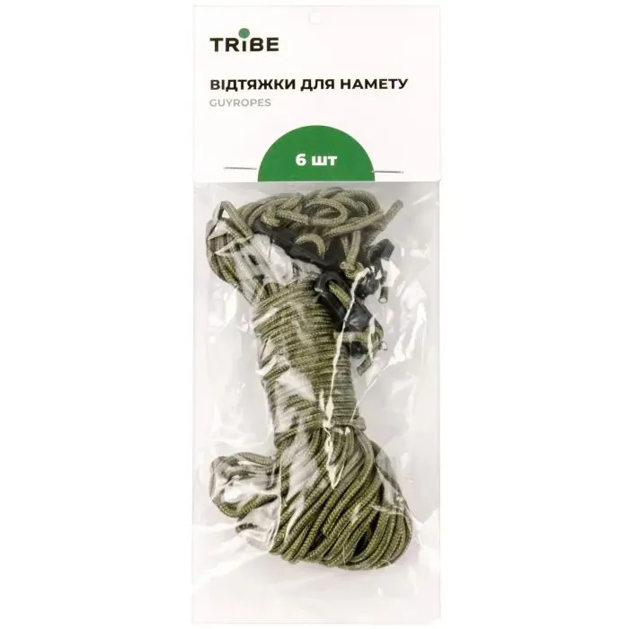 Комплект відтяжок Tribe Guyropes (T-AZ-0010-green) зображення 2