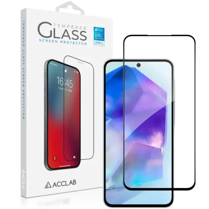 Скло захисне ACCLAB Full Glue Samsung A56 Black (1283126613029)
