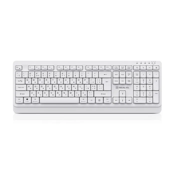 Клавиатура REAL-EL RK-761W Wireless White (EL123100059)