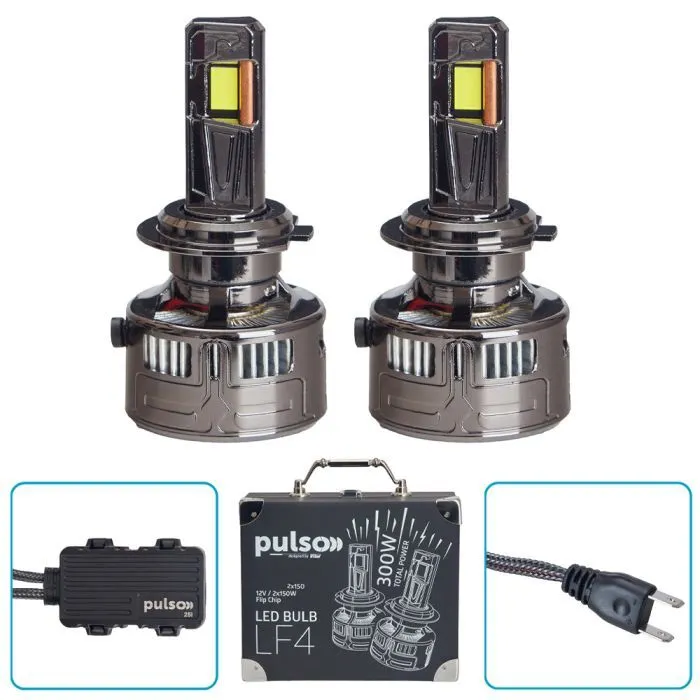 Автолампа PULSO LF4-H7/Flip Chip/12V/300W/100000Lm/6000k (LF4-H7) зображення 5