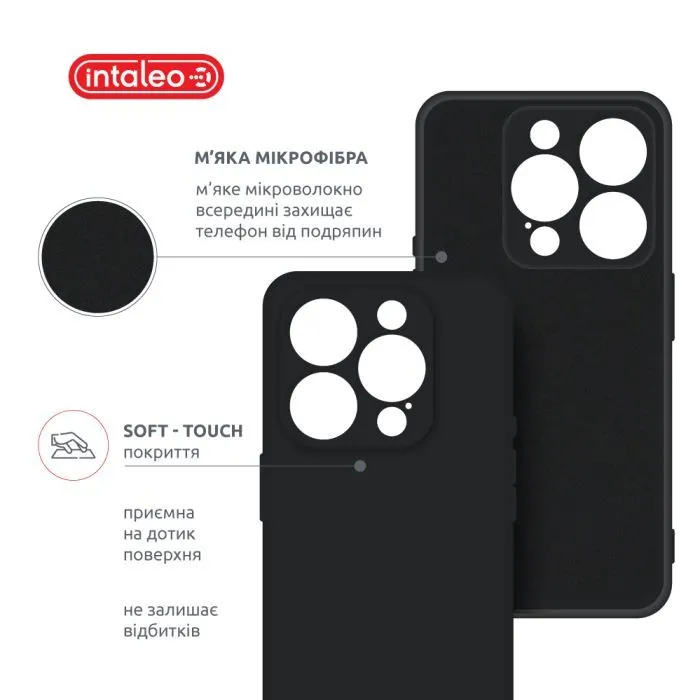 Чохол до мобільного телефона Intaleo SoftShell Apple iPhone 16 Pro Black (1283126609305) зображення 5
