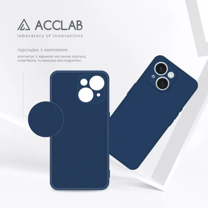Чохол до мобільного телефона ACCLAB SoftShell Apple iPhone 15 Light Blue (1283126586347) зображення 5