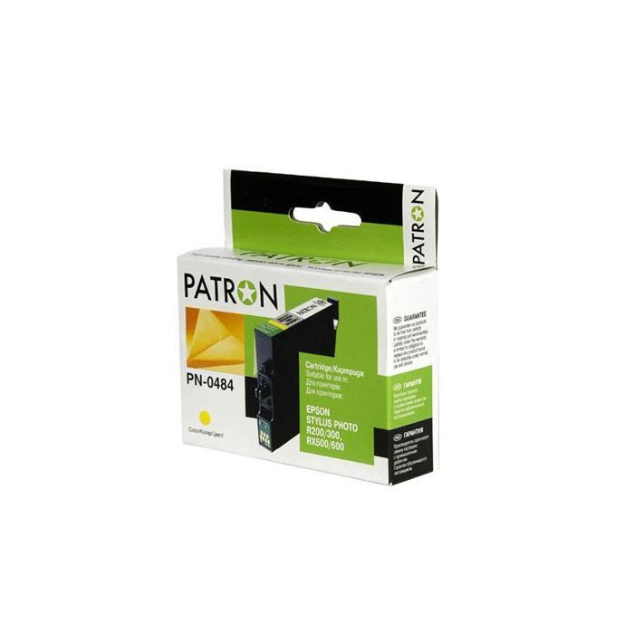 Картридж Patron для EPSON R200/300 (PN-0484) YELLOW (CI-EPS-T048440-Y-PN)