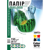Фотобумага ColorWay A4 (ПГД155-20) (PGD155020A4)