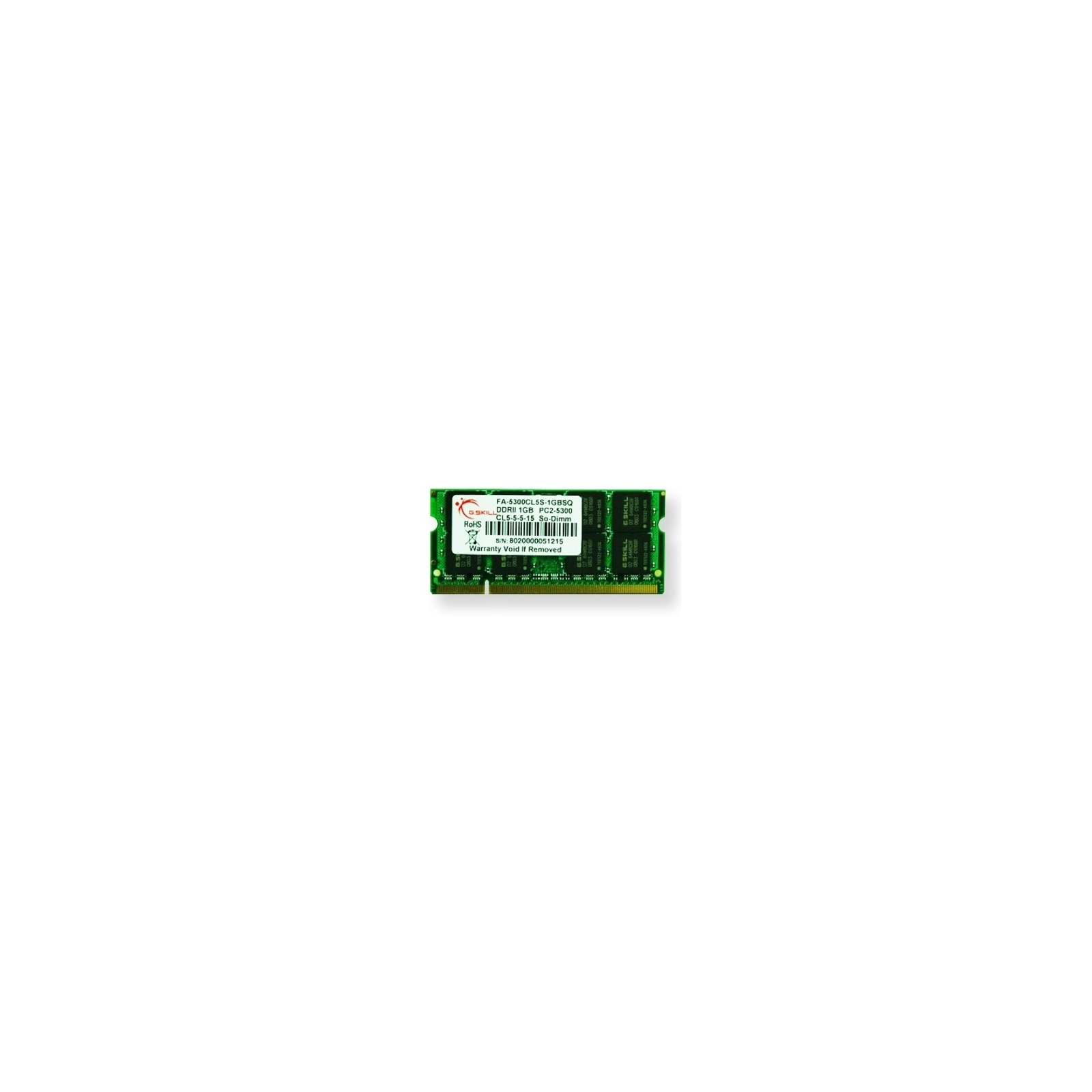 Модуль памяти для ноутбука SoDIMM DDR2 2GB 667 MHz G.Skill (FA-5300CL5S-2GBSQ)