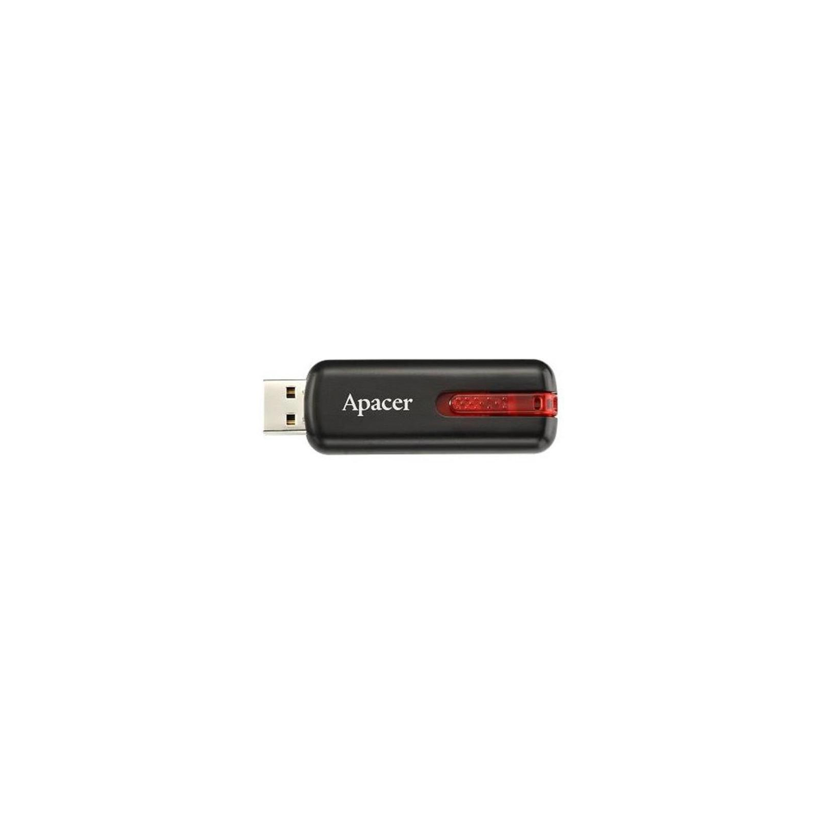 USB флеш накопичувач Apacer 8GB AH326 black USB 2.0 (AP8GAH326B-1)