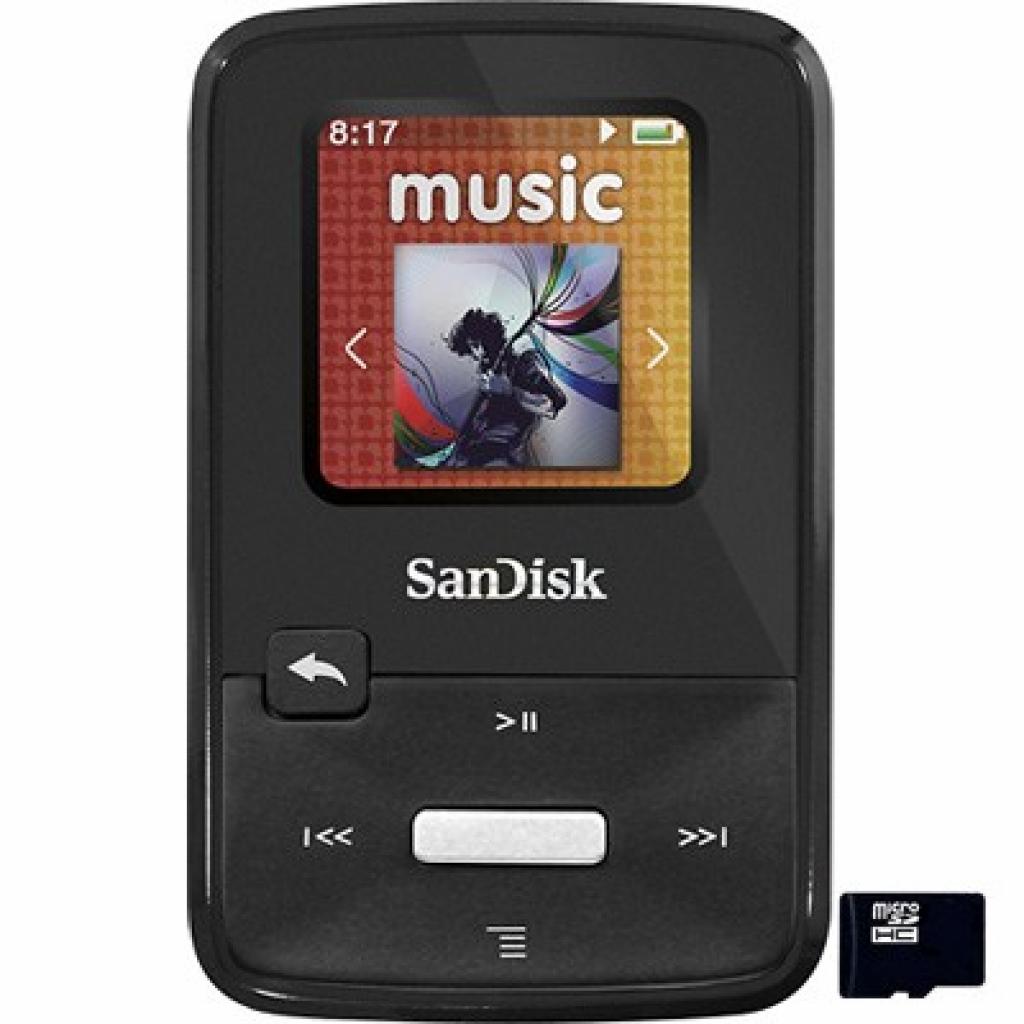 MP3 плеєр SanDisk Sansa Clip Zip 4GB Black (SDMX22-004G-E46K)