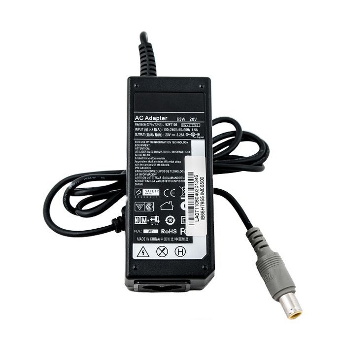 Блок питания к ноутбуку PowerPlant IBM/LENOVO 220V, 20V 65W 3.25A (7.9*5.5) (IB65H7955)