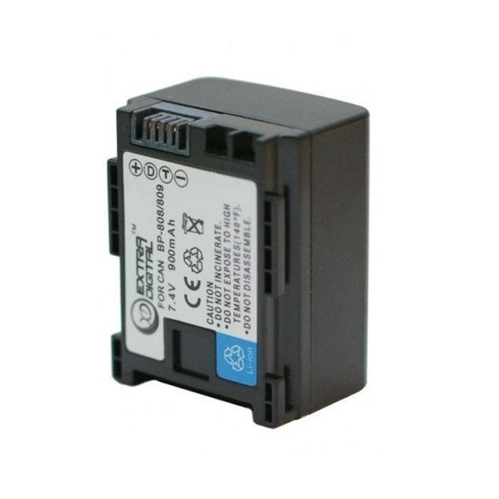 Аккумулятор к фото/видео Extradigital Canon BP-808 Chip (BDC2415) изображение 2