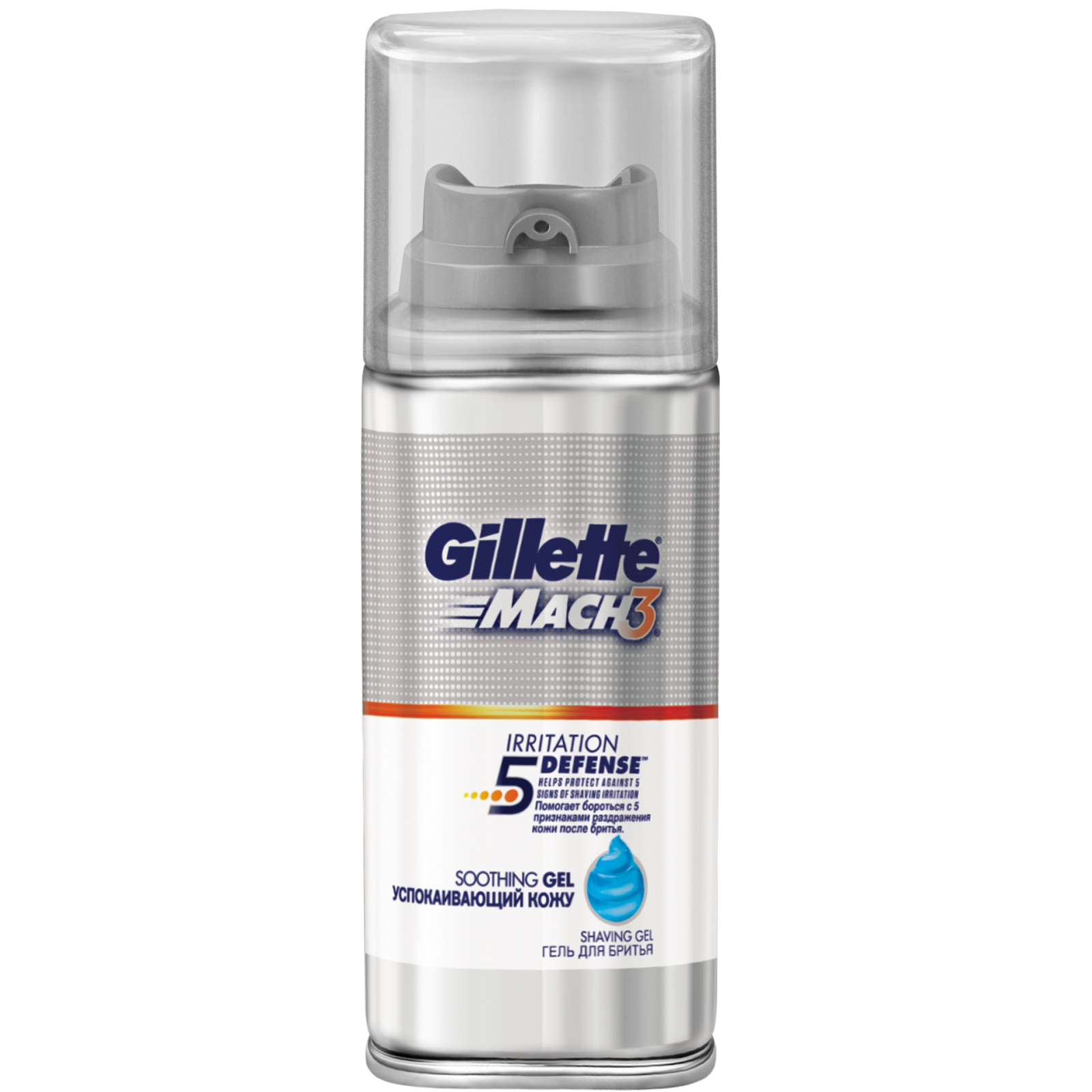 Гель для гоління Gillette Mach 3 Soothing Успокаивающий кожу 75 мл (7702018291137)