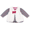 Набір дитячого одягу Luvena Fortuna для дівчаток: кофточка, штанці і хутряна жилетка (G8070.12-18) зображення 4