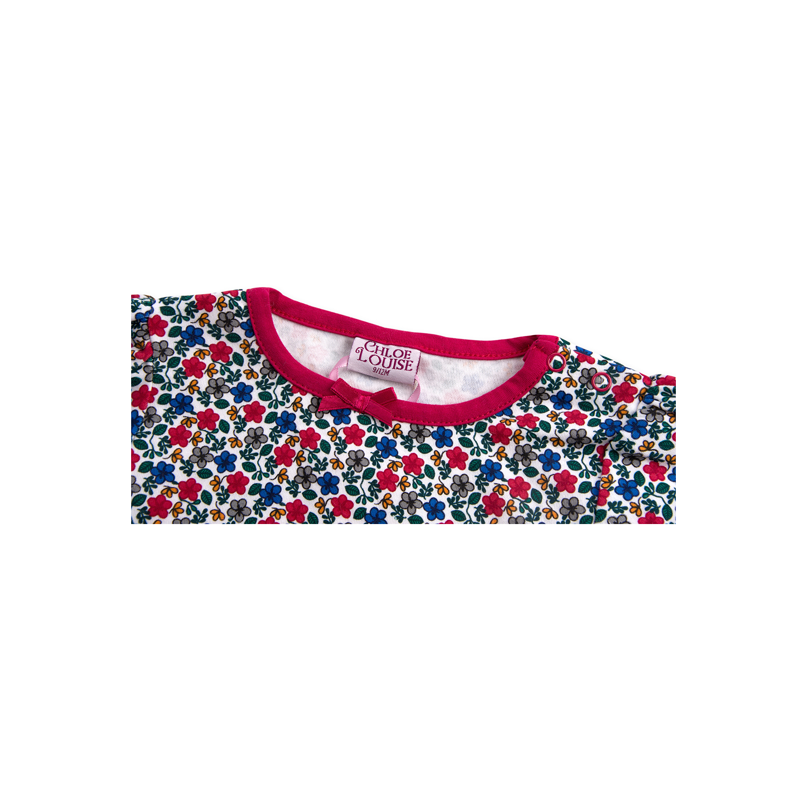 Набір дитячого одягу Luvena Fortuna для девочек: кофточка, красные штанишки и меховая жилетка (G8070.9-12) зображення 7