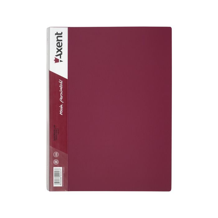 Папка с файлами Axent 60 sheet protectors, burgundy (1060-04-А)