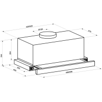 Вытяжка кухонная Eleyus Storm 1200 LED SMD 60 BG изображение 12