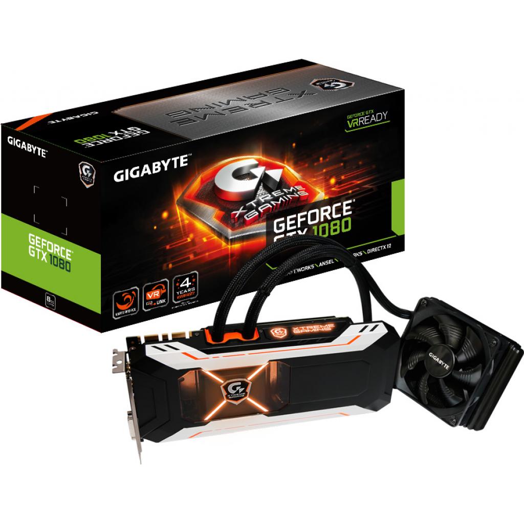 Відеокарта GIGABYTE GeForce GTX1080 8192Mb Xtreme Gaming Water Cooling (GV-N1080XTREME W-8GD)