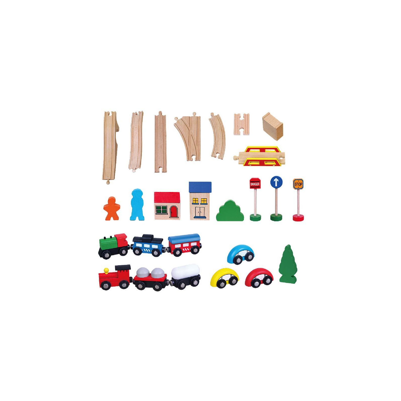 Железная дорога Viga Toys 49 деталей (56304) изображение 2