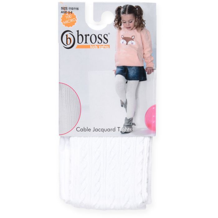 Колготки детские Bross в косички (2561-11-12G-blue) изображение 4