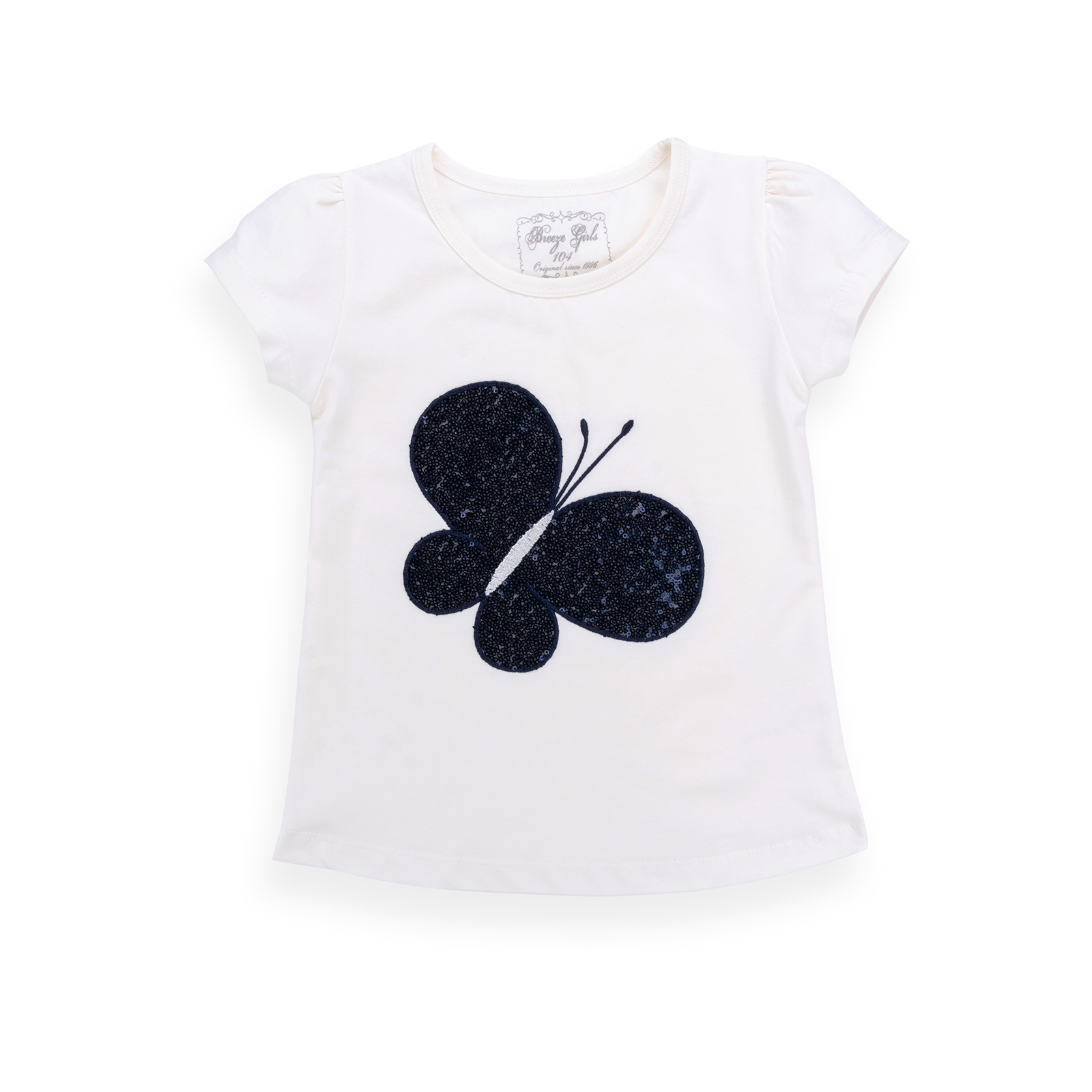 Набір дитячого одягу Breeze футболка з метеликом та штанцями (8969-92G-cream) зображення 2