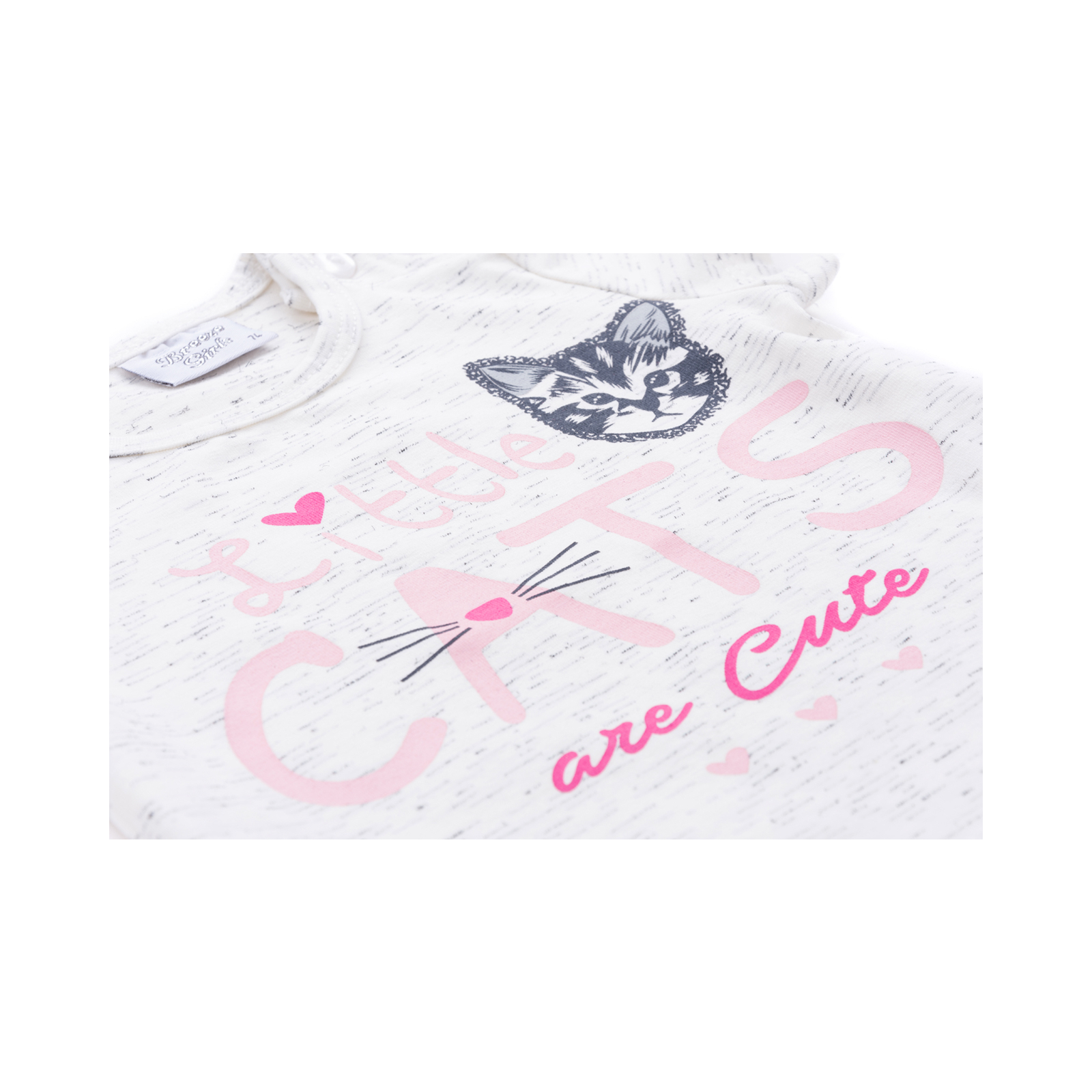 Набір дитячого одягу Breeze футболка з котиком та штанці з кишеньками (8983-80G-cream) зображення 6