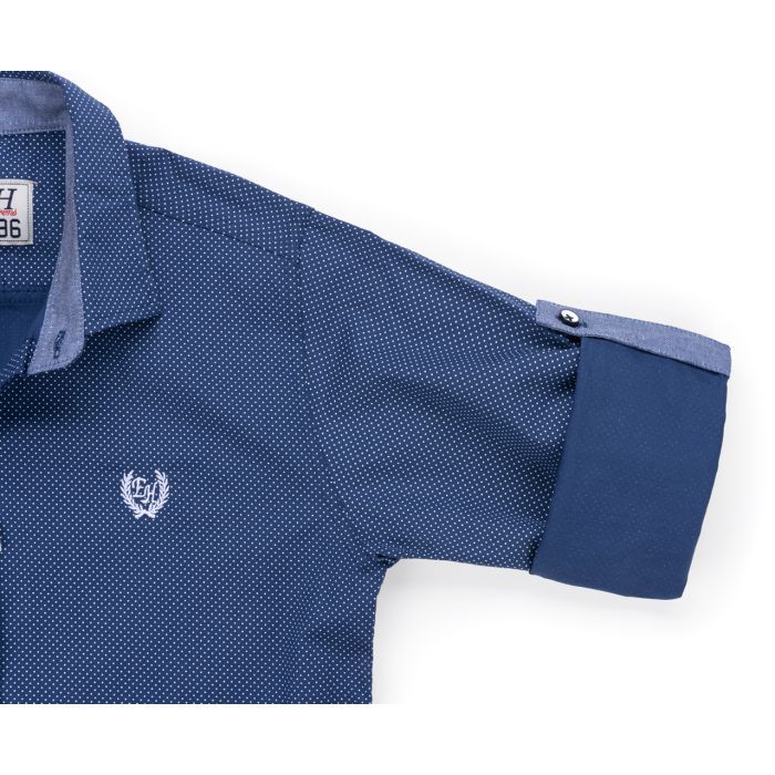 Рубашка детская Breeze в точечку (G-202-146B-blue) изображение 3