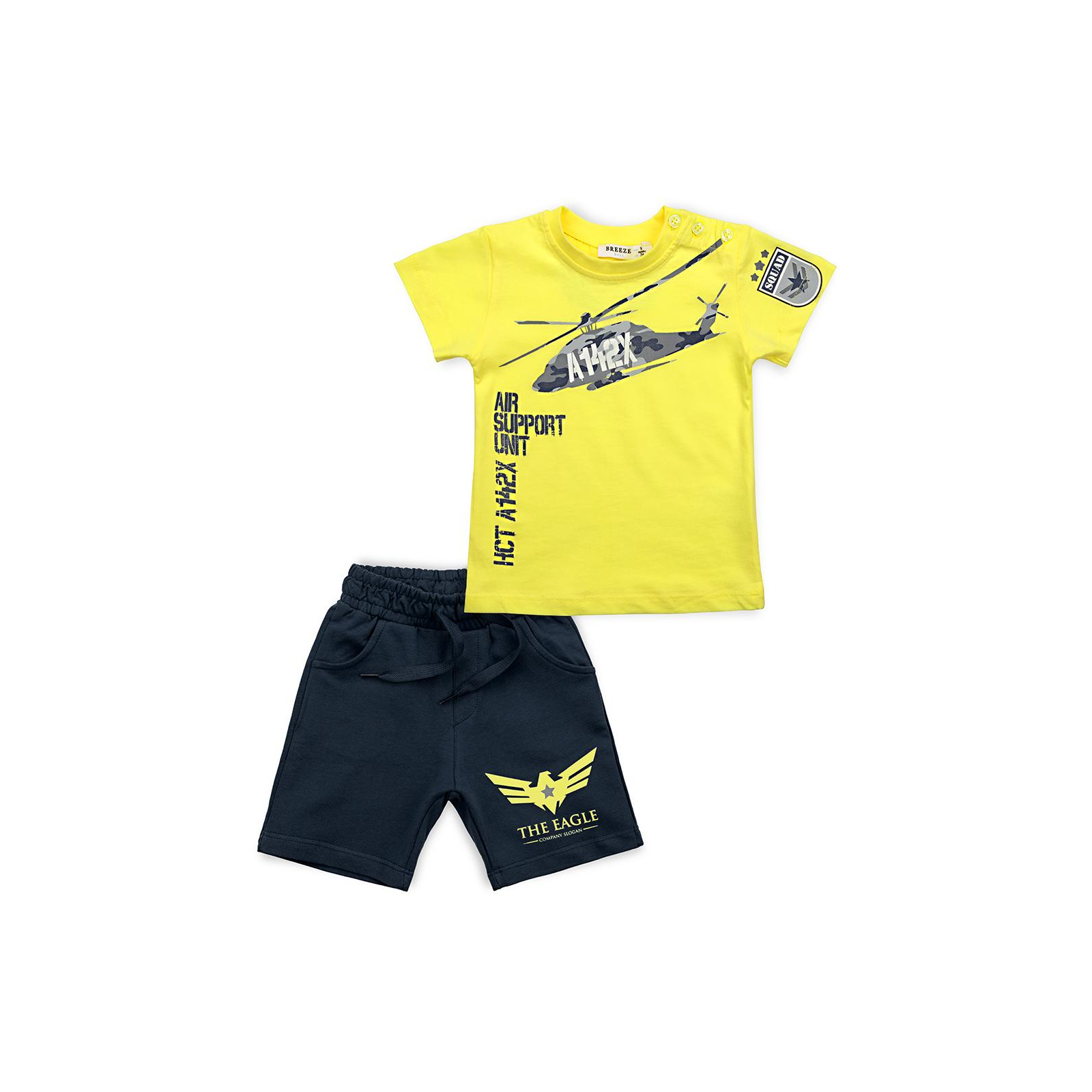 Набор детской одежды Breeze с вертолетом (10962-80B-yellow)