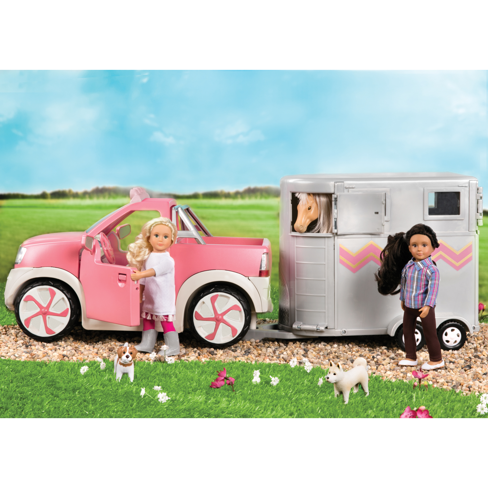 Аксесуар до ляльки Lori Джип розовый с FM радио (LO37033Z) зображення 4