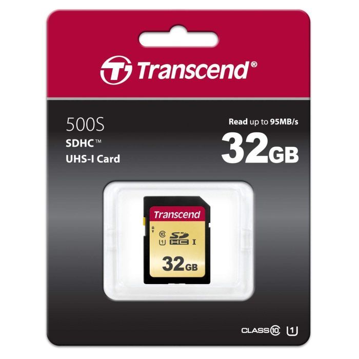 Карта памяти Transcend 32GB SDHC class 10 UHS-I U1 (TS32GSDC500S) изображение 2