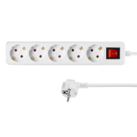 Сетевой фильтр питания 2E 5xSchuko, 1.8м (2E-U05ESM1.8) изображение 2