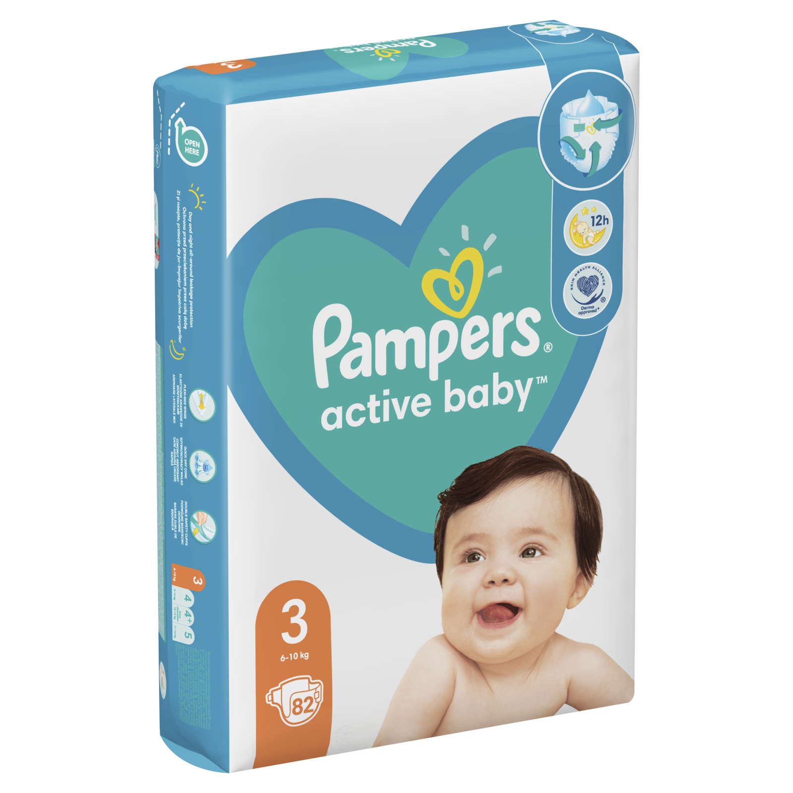 Подгузники Pampers Active Baby Midi Размер 3 (6-10 кг) 82 шт (8001090948175) изображение 3