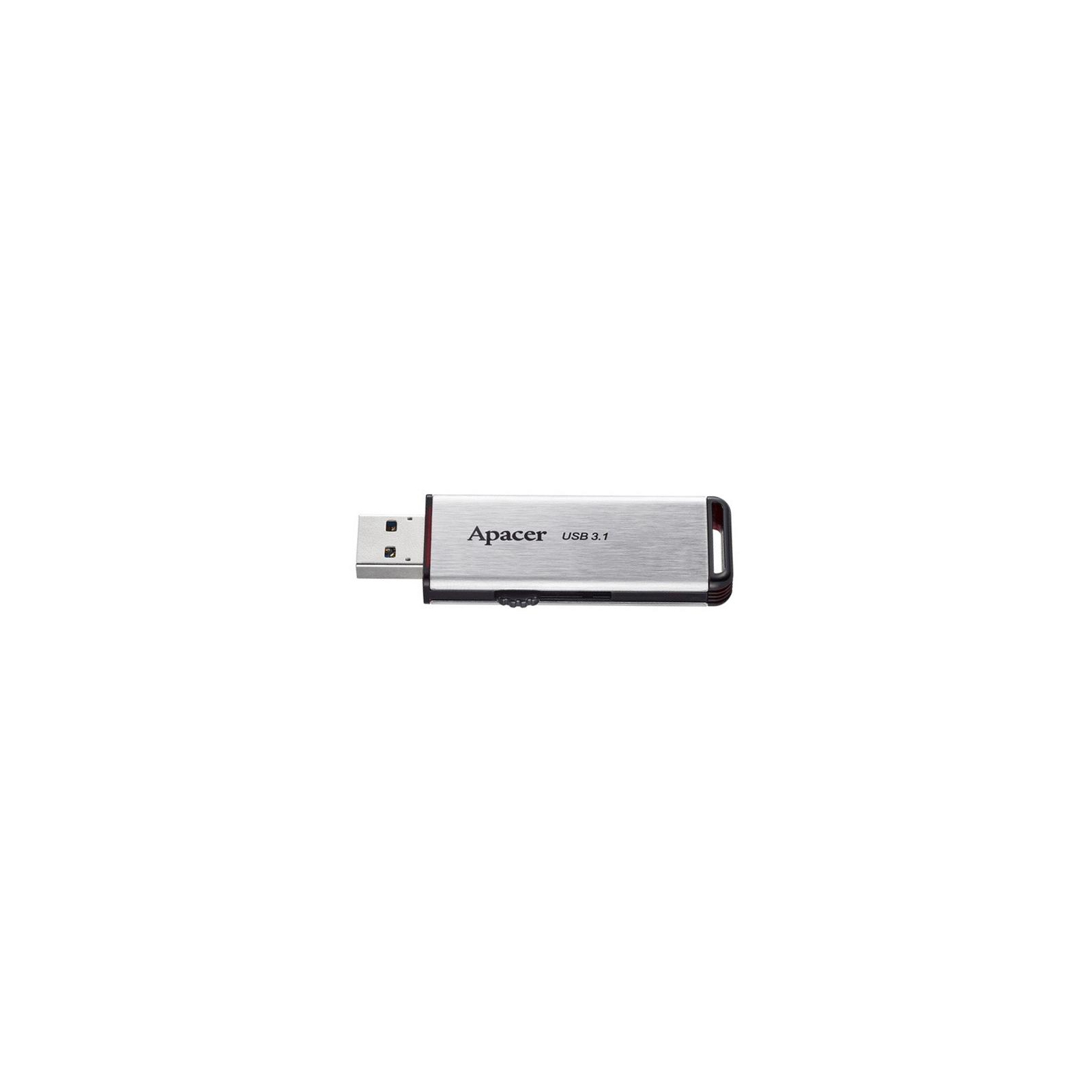 USB флеш накопичувач Apacer 16GB AH35A Silver USB 3.1 Gen1 (AP16GAH35AS-1) зображення 3
