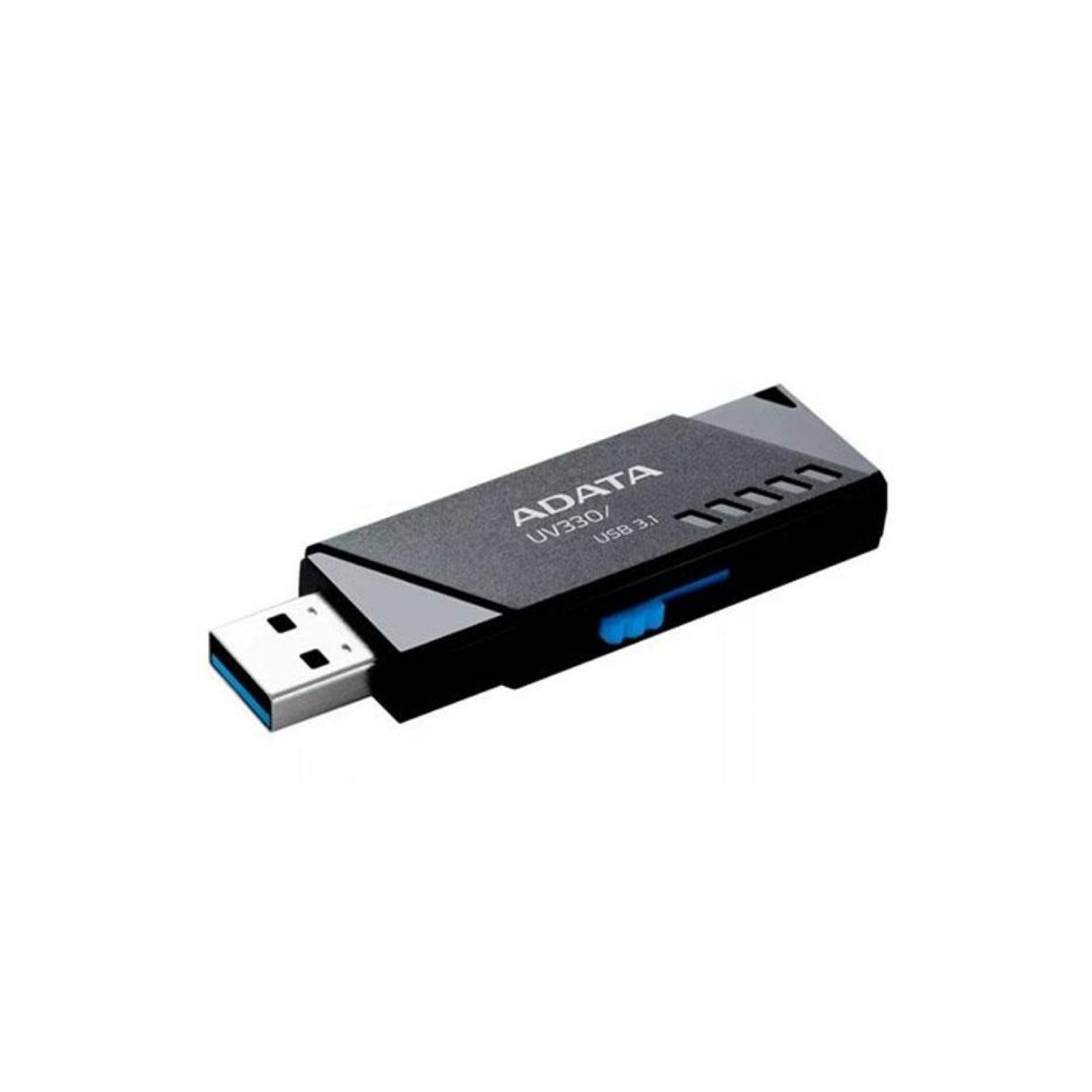 USB флеш накопичувач ADATA 64GB UV330 Black USB 3.1 (AUV330-64G-RBK) зображення 2
