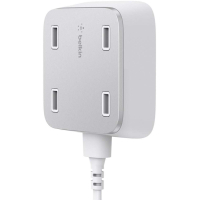 Зарядное устройство Belkin 4USB Charger 5.4 A c кабелем С7/3m, ,AC,UNV,26W,WHT (F8M990VFWHT)