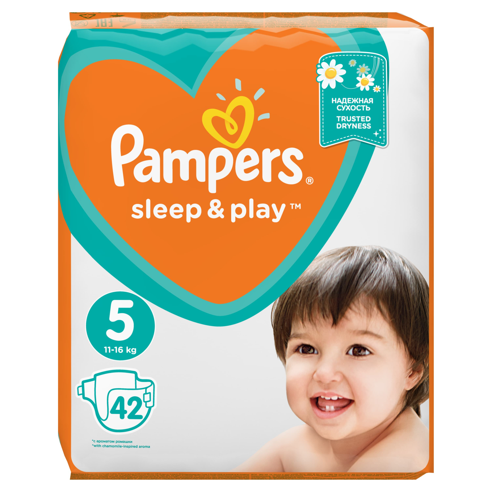 Подгузники Pampers Sleep & Play Junior Размер 5 (11-16 кг), 42 шт (8001090784674) изображение 2
