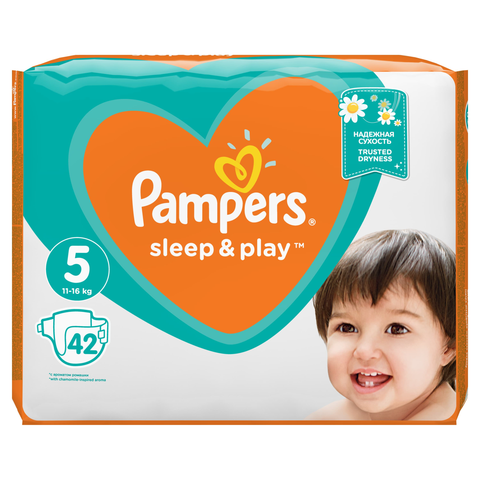 Підгузки Pampers Sleep&Play Розмір 5 11-16 кг, 42 шт (8001090784674) зображення 4