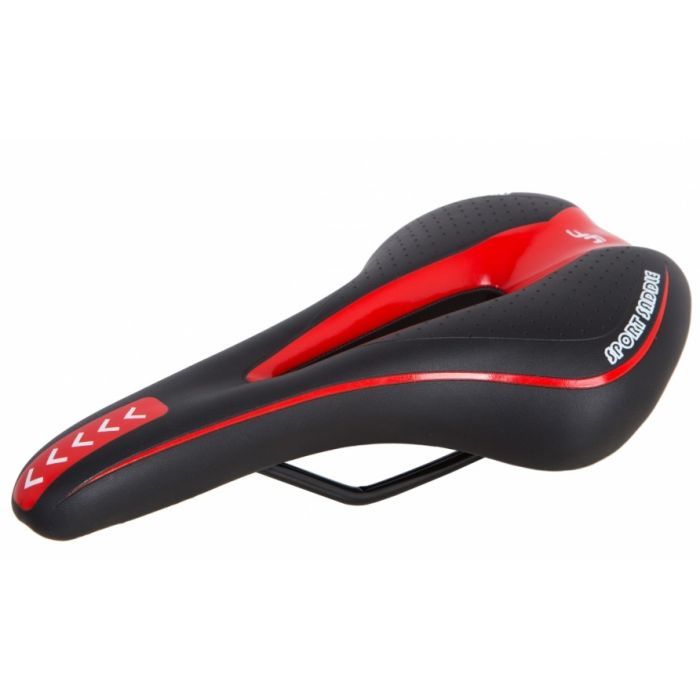 Седло Velotrade MTB " 270*140 черно-красный YF-1018 (SAD-298)