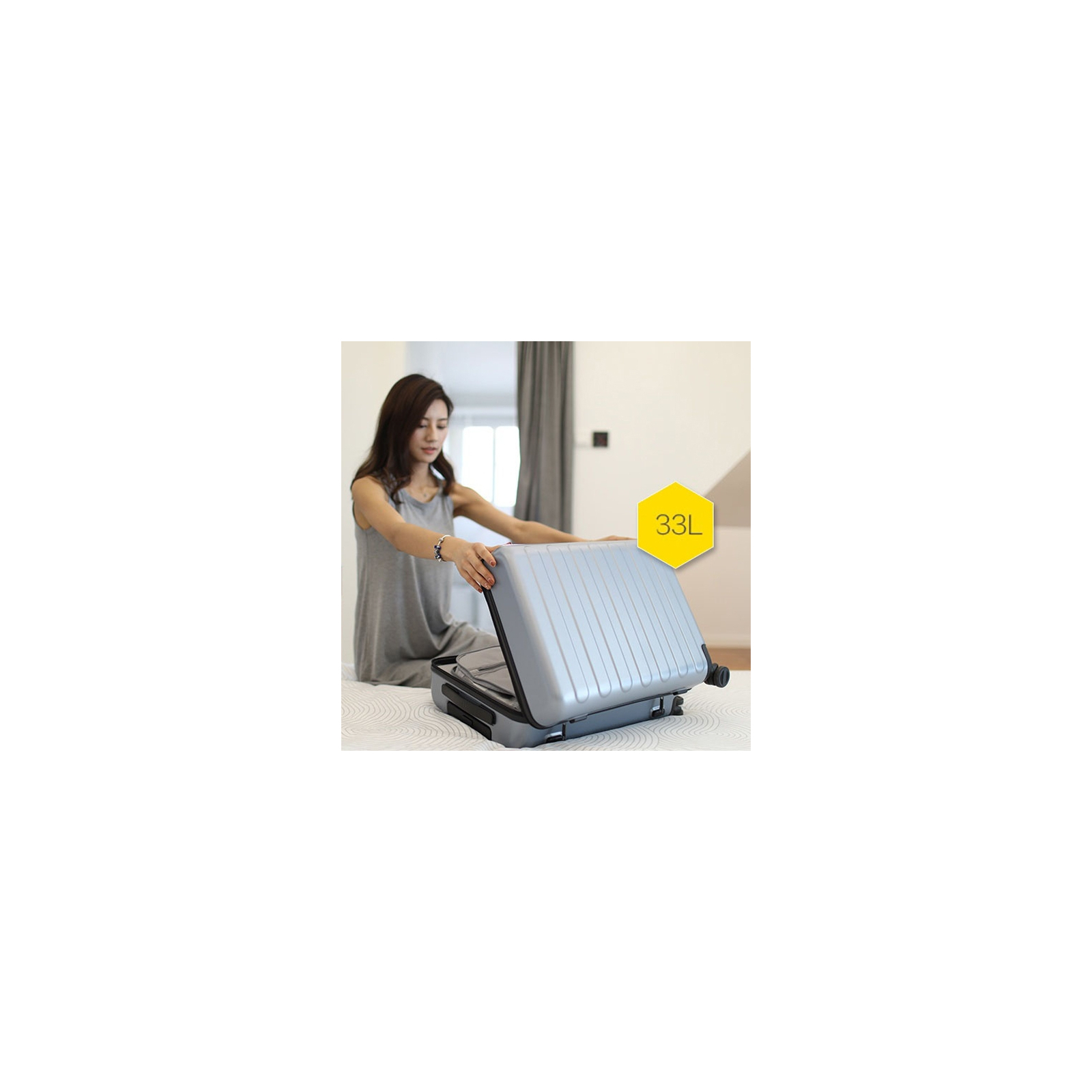 Чемодан Xiaomi Ninetygo Business Travel Luggage 20" White (6941413216678) изображение 4
