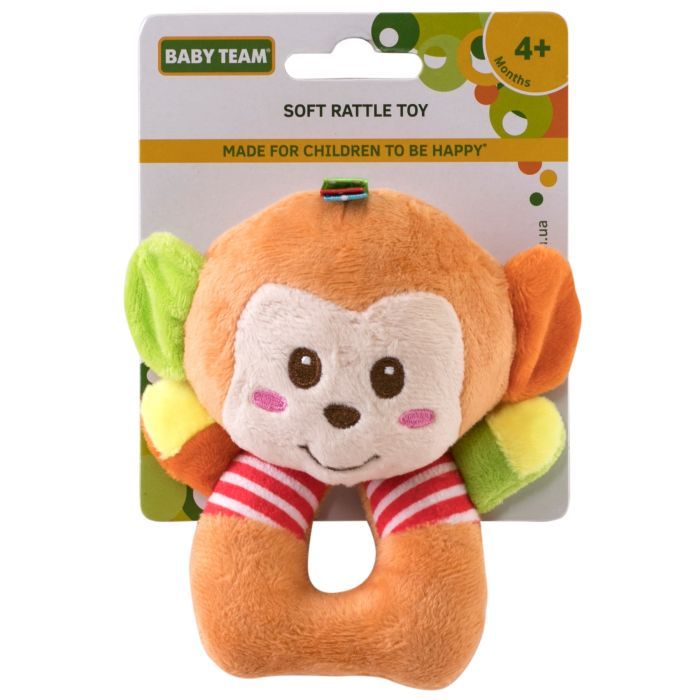 Погремушка Baby Team мягкая (8501_Обезьянка)