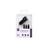 Зарядний пристрій 2E Car 2хUSB 2.4A + кабель 3в1 Lightning/microUSB/Type-C), blac (2E-ACR01-C3IN1) зображення 3
