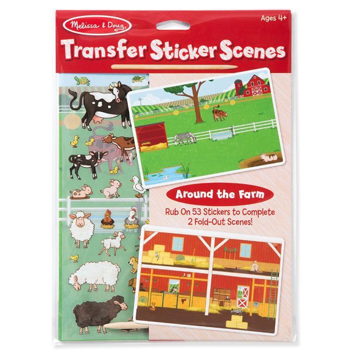 Набір для творчості Melissa&Doug Перевідні наліпки Ферма (MD9531)