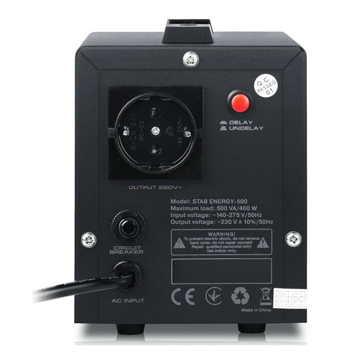 Стабилизатор REAL-EL STAB ENERGY-500 (EL122400011) изображение 6