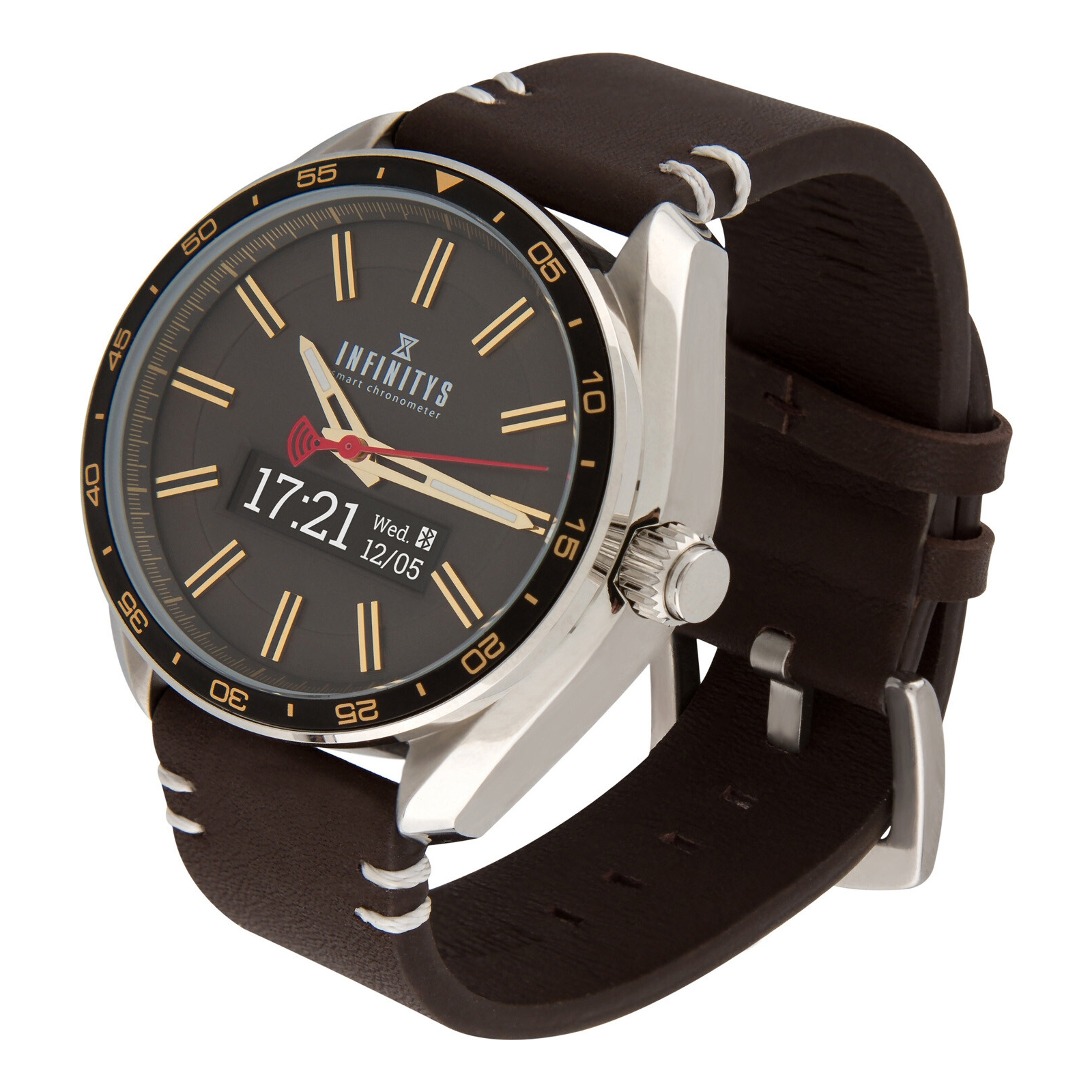 Смарт-часы Atrix INFINITYS X10 45mm Swiss Classic Chrono Gold-brown Смарт-час (swwpaii1sccgb) изображение 2