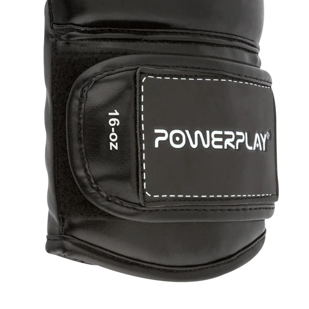 Боксерские перчатки PowerPlay 3016 16oz Black/White (PP_3016_16oz_Black/White) изображение 6