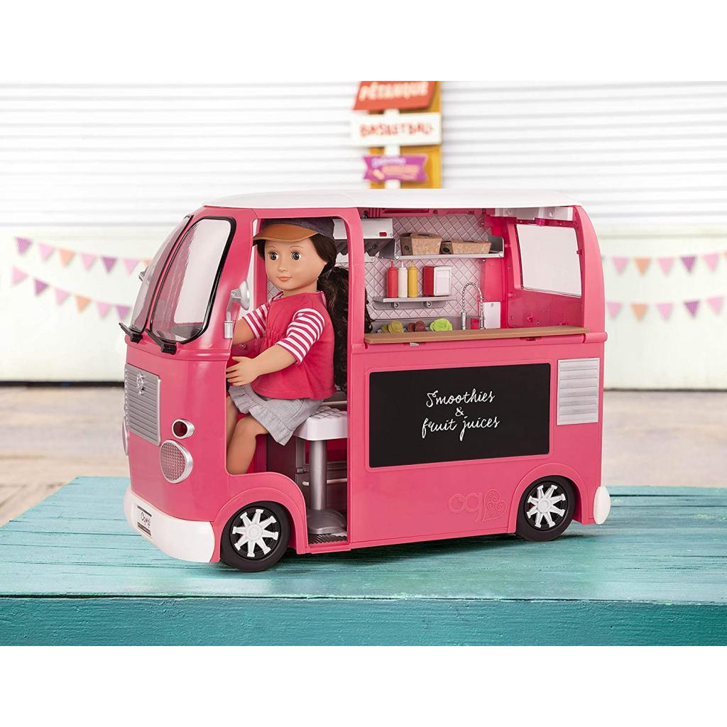 Ігровий набір Our Generation транспорт для ляльок Продуктовий фургон рожевий (BD37969Z) зображення 4