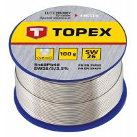 Фото - Аксесуари для інструменту TOPEX Припій для пайки  олов'яний 60Sn, дрiт 1.0 мм,100 г  44E514 (44E514)