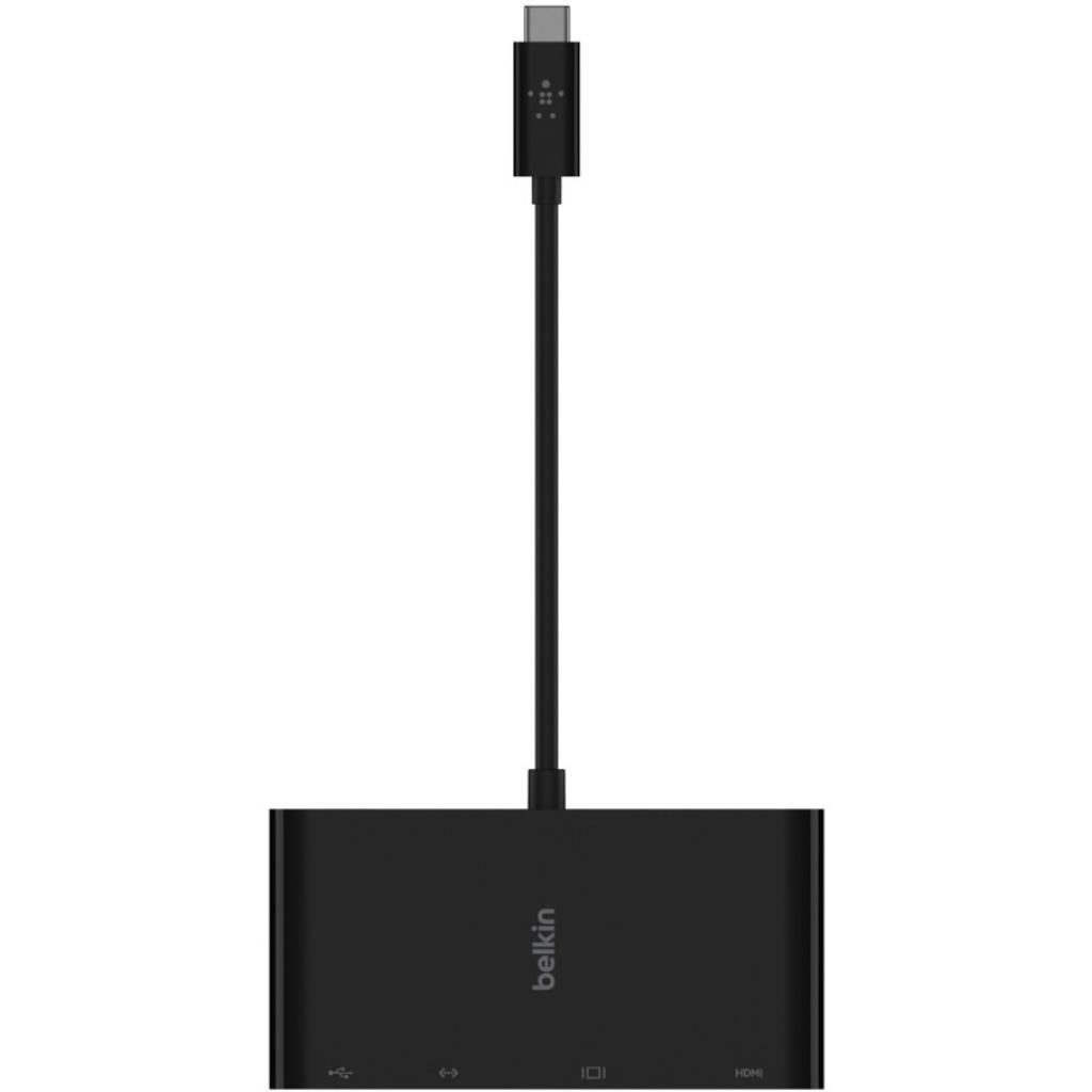 Перехідник Belkin USB-C to Ethernet, HDMI, VGA, USB-A, black (AVC005BTBK) зображення 3