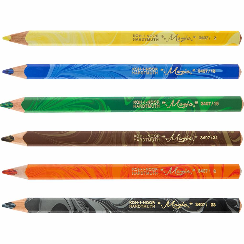 Олівці кольорові Koh-i-Noor Magic 6 штук картонная упаковка (340800) зображення 2